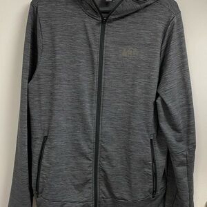 REI Black and Gray Lightweight Shirt Jacket Full-Zip